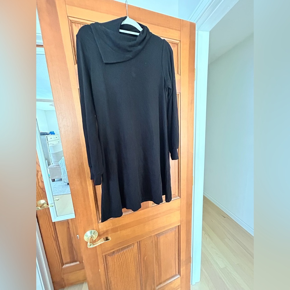 Black sweater dress